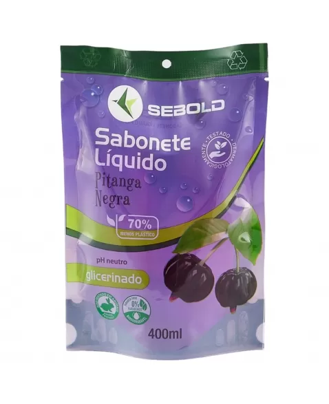 SABONETE LÍQUIDO SEBOLD PITANGA NEGRA 400ML (REFIL)