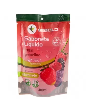 SABONETE LÍQUIDO SEBOLD FRUTAS VERMELHAS 400ML (REFIL)