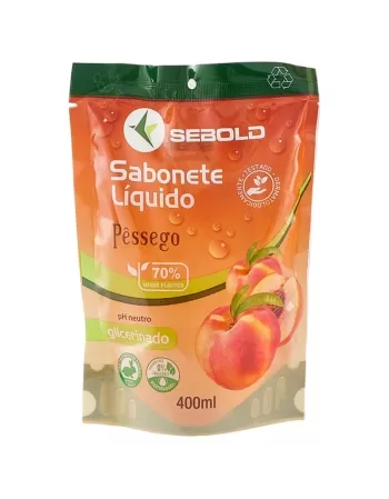 SABONETE LÍQUIDO SEBOLD PÊSSEGO 400ML (REFIL)