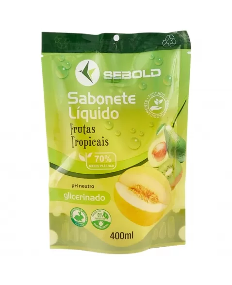 SABONETE LÍQUIDO SEBOLD FRUTAS TROPICAIS 400ML (REFIL)