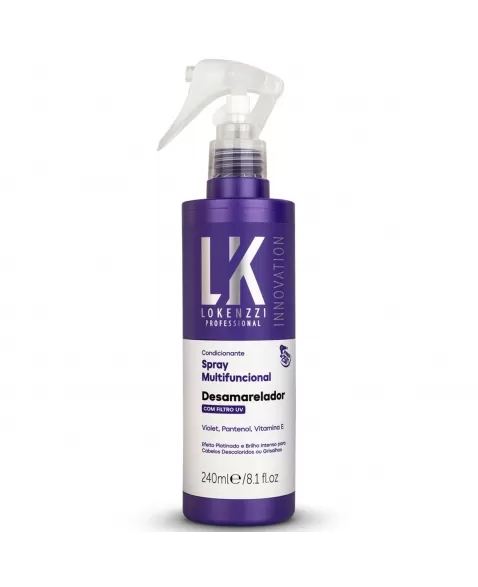 SPRAY MULTIFUNCIONAL CONDICIONANTE DESAMARELADOR LOKENZZI 240ML
