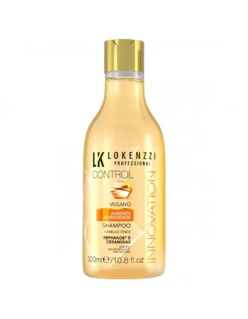 SHAMPOO VEGANO PARA CABELOS FINOS LOKENZZI 320ML
