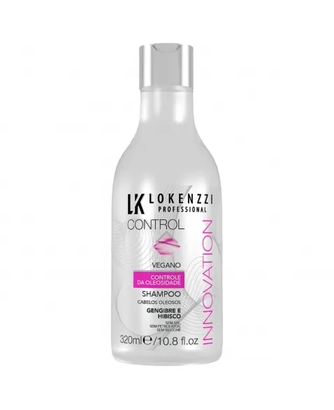 SHAMPOO VEGANO PARA CABELOS OLEOSOS LOKENZZI 320ML
