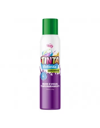 TINTA COLORIDA PARA CABELOS MY PARTY AEROSSOL VERDE BRASIL 150ML / 85GR