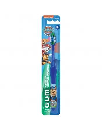 ESCOVA DENTAL INFANTIL G.U.M PATRULHA CANINA +3 ANOS CERDAS SUAVE C/1 UNIDADE