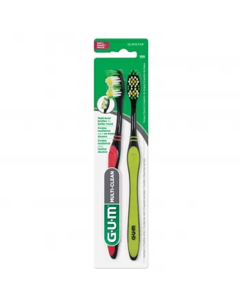 ESCOVA DENTAL G.U.M MULTI-CLEAN MACIA PACK C/2 UNIDADES