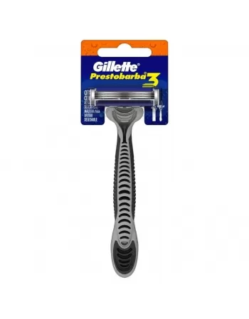 APARELHO DE BARBEAR GILLETTE PRESTOBARBA 3 SUAVE C/1 UNIDADE