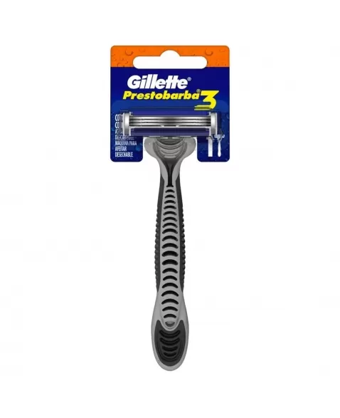 APARELHO DE BARBEAR GILLETTE PRESTOBARBA 3 SUAVE C/1 UNIDADE