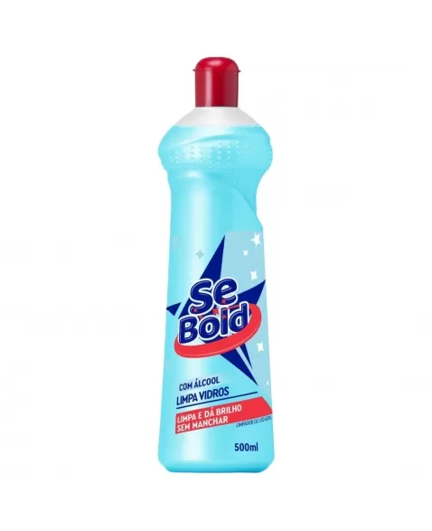 LIMPA VIDROS C/ ÁLCOOL SEBOLD TAMPA FLIPTOP 500ML