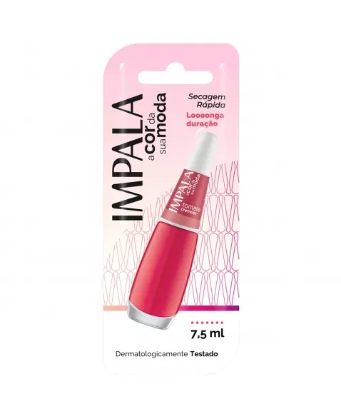 ESMALTE PARA UNHAS IMPALA BLISTER TOMATE CREMOSO 7,5ML