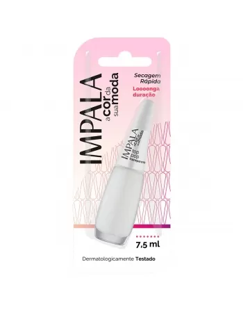ESMALTE PARA UNHAS IMPALA BLISTER TOP POP TRANSPARENTE 7,5ML