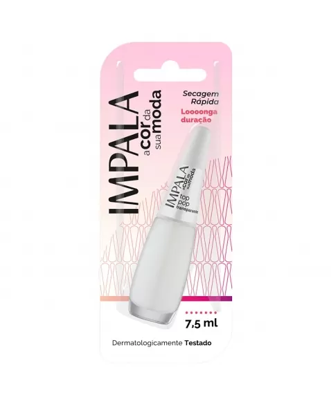 ESMALTE PARA UNHAS IMPALA BLISTER TOP POP TRANSPARENTE 7,5ML