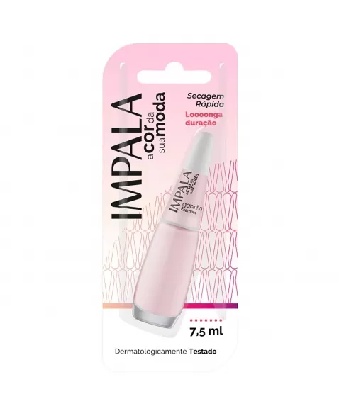 ESMALTE PARA UNHAS IMPALA BLISTER GATINHA CREMOSO 7,5ML