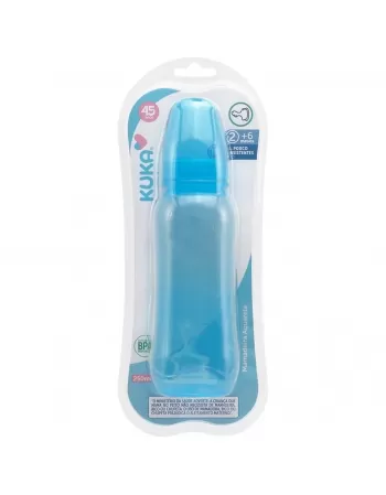 MAMADEIRA AQUARELA KUKA BICO ORTODÔNTICO Nº2 MAIORES 6 MESES AZUL 250ML (1466)