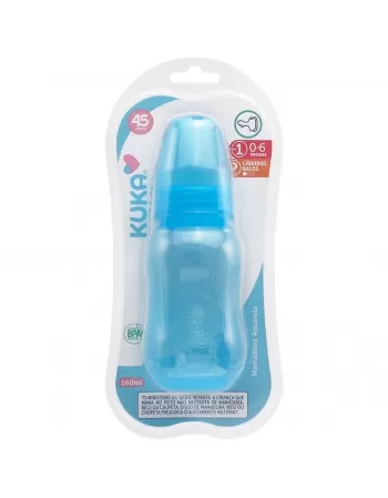 MAMADEIRA AQUARELA KUKA BICO ORTODÔNTICO Nº1 0-6 MESES AZUL 160ML (1471)