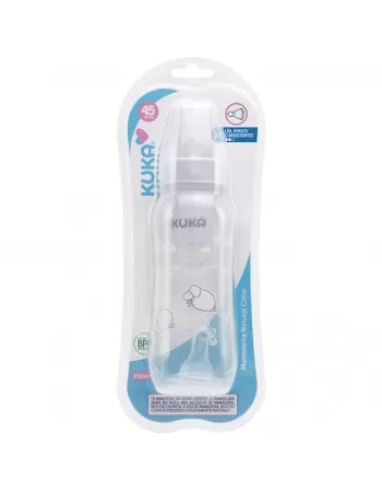 MAMADEIRA NATURAL KUKA BICO UNIVERSAL BRANCA 250ML (1501)
