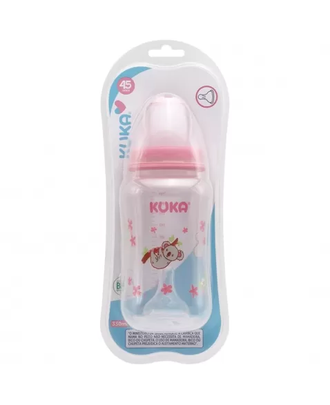 MAMADEIRA BIG NATURAL KUKA BICO UNIVERSAL ROSA 330ML (1512)