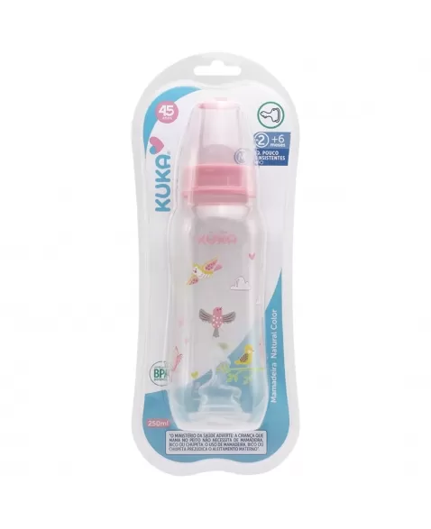MAMADEIRA KUKA NATURAL COLOR ORTO ROSA 250ML Nº2