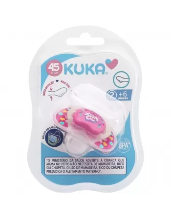 CHUPETA KUKA LUMINA NIGHT & DAY ORTODÔNTICO Nº2 MAIORES 6 MESES ROSA C/1 UNIDADE (2087)