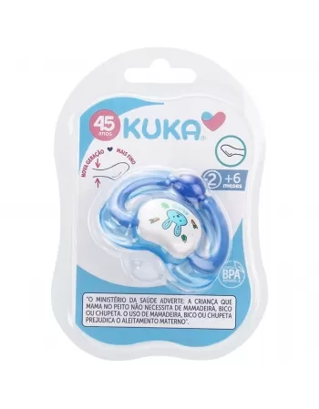 CHUPETA KUKA LOVELY ORTODÔNTICO Nº2 MAIORES 6 MESES AZUL C/1 UNIDADE (2051)