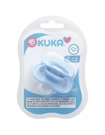 CHUPETA KUKA SUPER VENTILADA ORTODÔNTICO Nº2 MAIORES 6 MESES AZUL C/1 UNIDADE (2576)