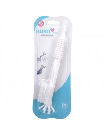 ESCOVA KUKA P/MAMADEIRA DUPLA AÇÃO BRANCO