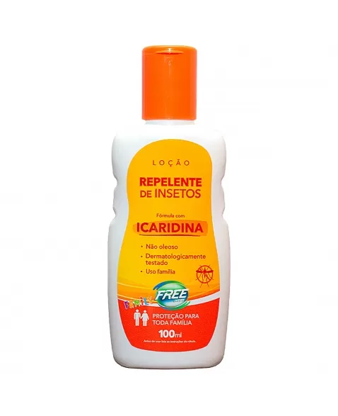 REPELENTE DE INSETOS COM ICARIDINA FREE INSET LOÇÃO 100ML