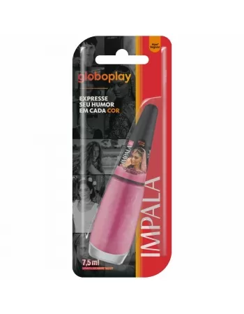 ESMALTE PARA UNHAS IMPALA BLISTER GLOBOPLAY ARE BABA! ACETINADO 7,5ML