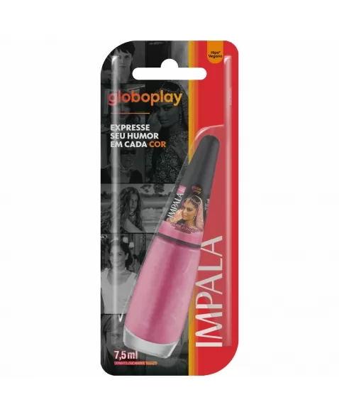 ESMALTE PARA UNHAS IMPALA BLISTER GLOBOPLAY ARE BABA! ACETINADO 7,5ML
