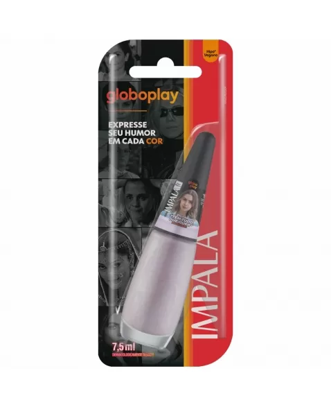 ESMALTE PARA UNHAS IMPALA BLISTER GLOBOPLAY TEM TUDO QUE QUER ACETINADO 7,5ML