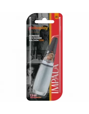 ESMALTE PARA UNHAS IMPALA BLISTER GLOBOPLAY COMO É QUE EU VOU TER CALMA? ACETINADO 7,5ML