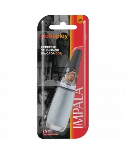 ESMALTE PARA UNHAS IMPALA BLISTER GLOBOPLAY COMO É QUE EU VOU TER CALMA? ACETINADO 7,5ML