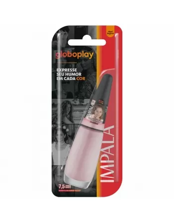 ESMALTE PARA UNHAS IMPALA BLISTER GLOBOPLAY SOU CHIQUE, BENHE ACETINADO 7,5ML