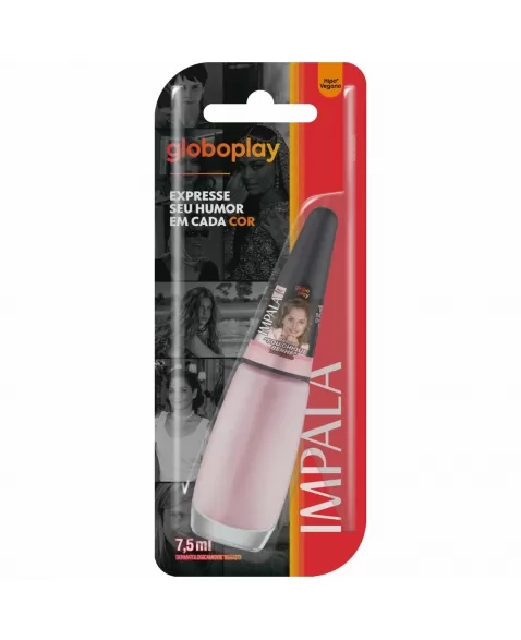 ESMALTE PARA UNHAS IMPALA BLISTER GLOBOPLAY SOU CHIQUE, BENHE ACETINADO 7,5ML