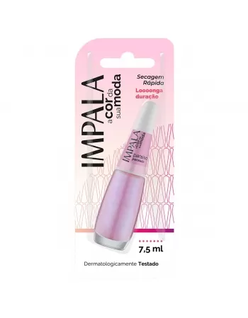 ESMALTE PARA UNHAS IMPALA BLISTER PARAÍSO PEROLADO 7,5ML