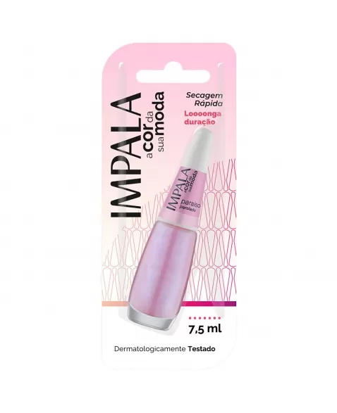 ESMALTE PARA UNHAS IMPALA BLISTER PARAÍSO PEROLADO 7,5ML