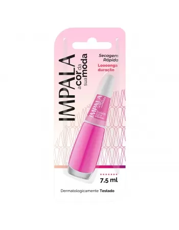 ESMALTE PARA UNHAS IMPALA BLISTER BELEZA RARA CREMOSO 7,5ML