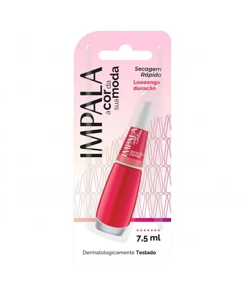 ESMALTE PARA UNHAS IMPALA BLISTER ATRAÇÃO CREMOSO 7,5ML