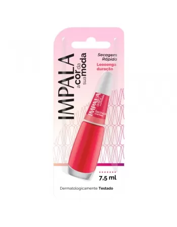ESMALTE PARA UNHAS IMPALA BLISTER FASCINAÇÃO CREMOSO 7,5ML