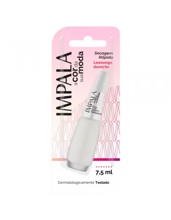 ESMALTE PARA UNHAS IMPALA BLISTER TOP BLANC TRANSPARENTE 7,5ML