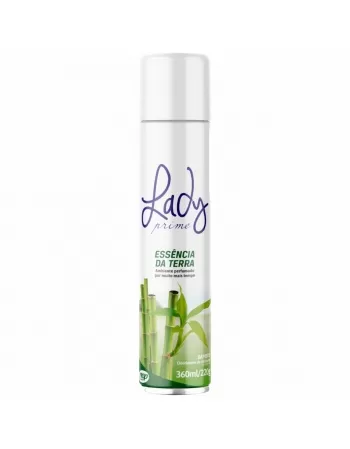 ODORIZADOR DE AMBIENTES LADY PRIME AEROSSOL ESSÊNCIA DA TERRA 360ML/240GR