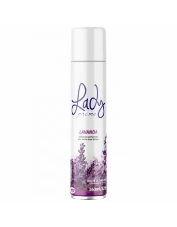 ODORIZADOR DE AMBIENTES LADY PRIME AEROSSOL LAVANDA 360ML/240GR