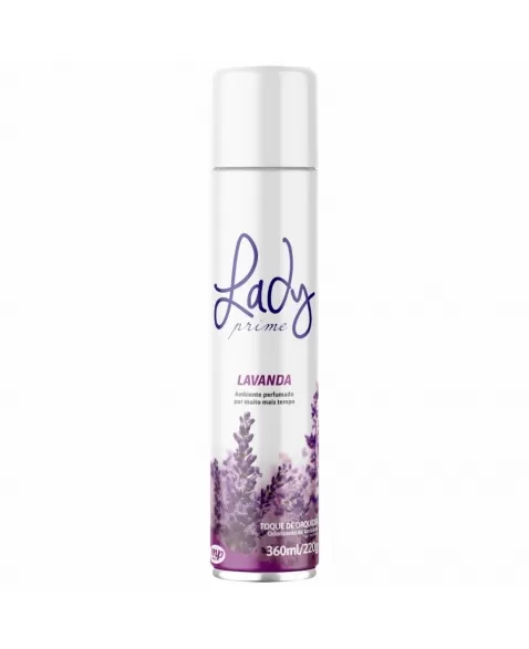 ODORIZADOR DE AMBIENTES LADY PRIME AEROSSOL LAVANDA 360ML/240GR