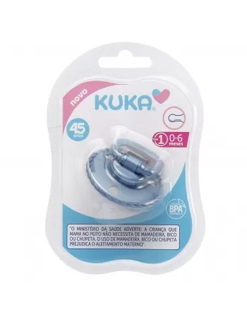 CHUPETA KUKA CLASSIC AZUL Nº1 MAIORES 6 MESES BICO REDONDO