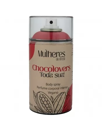 PERFUME CORPORAL VEGANO CHOCOLOVERS MULHERES DO BRASIL 250ML