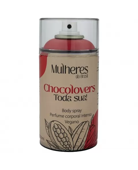 PERFUME CORPORAL VEGANO CHOCOLOVERS MULHERES DO BRASIL 250ML