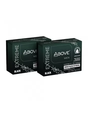 SABONETE BARRA ABOVE MEN BLACK 75G