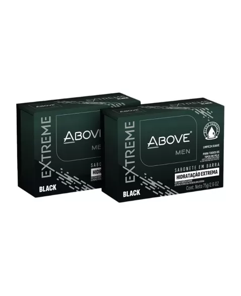 SABONETE BARRA ABOVE MEN BLACK 75G