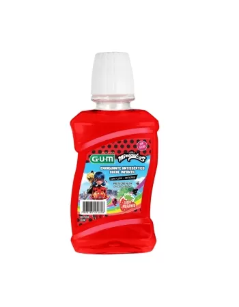 ANTISSÉPTICO BUCAL INFANTIL G.U.M MIRACULOUS MORANGO 250ML