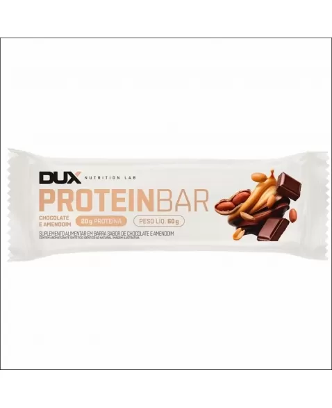 BARRA DE PROTEÍNA DUX SABOR CHOCOLATE E AMENDOIM 60G